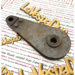 Piastra in metallo sospensione posteriore APE AC3 AC4 APB1T prodotto originale NOS con inserto in bachelite e bronzine per barra di torsione posteriore