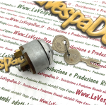 Commutatore a chiave per APE PENTARO' senza avviamento elettrico APA1T APB1T >2260 con 3 contatti completo con chiave HELLA originale PIAGGIO NOS