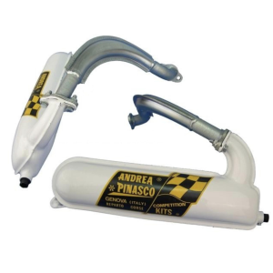 Marmitta bianca PINASCO 26561795 per VESPA 50 N L R SPECIAL siluro smaltata bianca