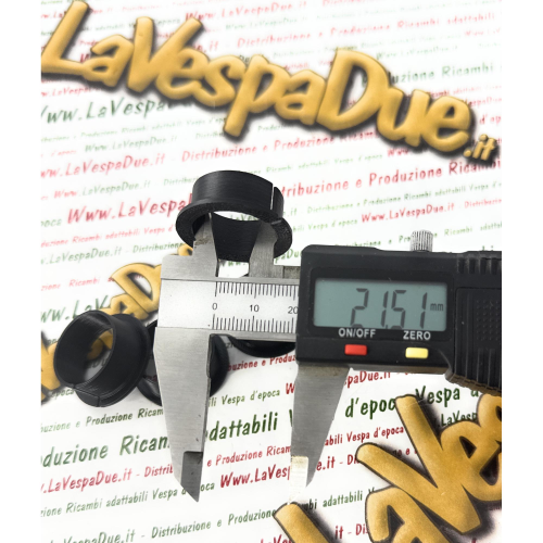 Kik 4 boccole manubrio tubo gas e cambio 3D Nero per VESPA 50 125 HP V FL FL2