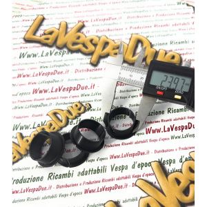 Kik 4 boccole manubrio tubo gas e cambio 3D Nero per VESPA 50 125 HP V FL FL2