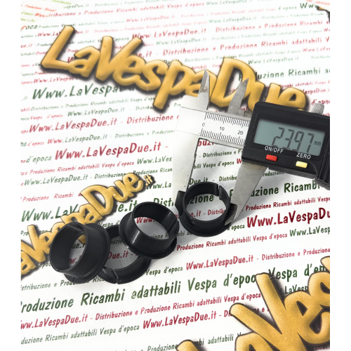 Kik 4 boccole manubrio tubo gas e cambio 3D Nero per VESPA 50 125 HP V FL FL2