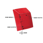 Corpo luminoso SIEM plastica rosso rossa stop fanale posteriore per PK 50 S Automatica