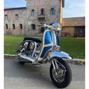 XL LAMBRETTA 125 150 LI SPECIAL GP DL SX 175 TV 2ª 3ª 200 TV SX GP DL ro 19970010 Innocenti Depósito de acero inoxidable pulido de 10 litros