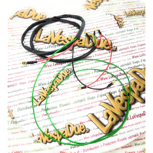 IMPIANTO ELETTRICO PER PIAGGIO 50 CIAO dal 1980 al 1988 CON GUAINA DI PROTEZIONE ESTERNA NERA 