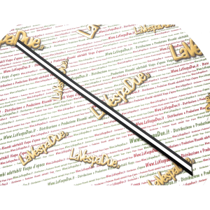 Fregio sinistro bianco per sportello posteriore per VESPA 50 PK XL RUSH dal 1988 al 1989 V5X4T in gomma r.o. 248221 fiancatina