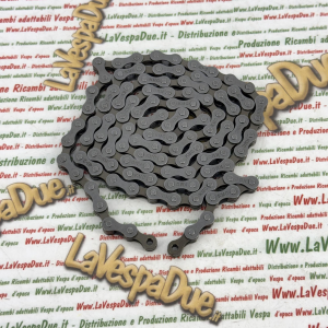 Catena di Trasmissione senza fermo KMC 1/2" x 1/8" HV 410 OEM 108 Maglie Lunghezza Spine 8,6 nn adattabile per PIAGGIO CIAO BRAVO SI GRILLO BOXER ciclomotori vari SILVER BRONZE