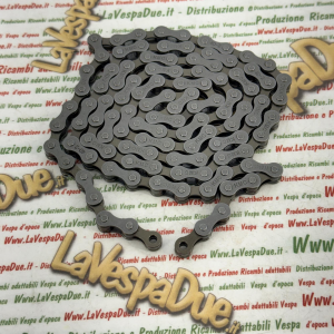 Catena di Trasmissione senza fermo KMC 1/2" x 1/8" HV 410 OEM 108 Maglie Lunghezza Spine 8,6 nn adattabile per PIAGGIO CIAO BRAVO SI GRILLO BOXER ciclomotori vari SILVER BRONZE