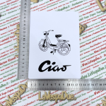 Tasca Porta documenti vintage BIANCO per ciclomotori Piaggio CIAO SI BRAVO BOXER SUPER PORTER GRILLO BOSS TRE portadocumenti