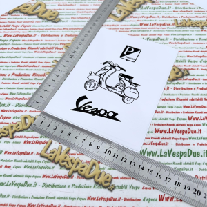 Tasca Porta documenti vintage BIANCO per VESPA 98 125 150 V1T V15T V30T V33T V98T VU1T U VM VN VL VB1T VNB VBB VBA VNA faro basso struzzo anni 60  portadocumenti