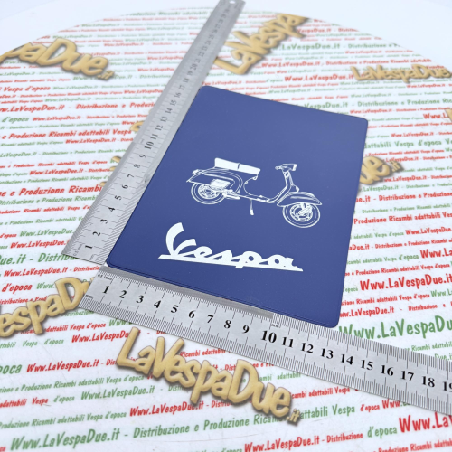 Tasca Porta documenti vintage BLU per VESPA 125 150 160 180 200 GT GTR SPRINT VELOCE TS RALLY GS SS GL  portadocumenti