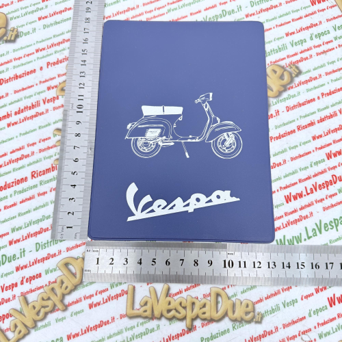 Tasca Porta documenti vintage BLU per VESPA 125 150 160 180 200 GT GTR SPRINT VELOCE TS RALLY GS SS GL  portadocumenti