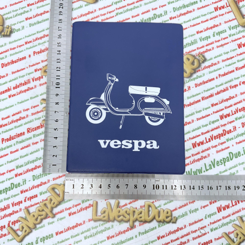Tasca Porta documenti vintage BLU per VESPA 125 ET3 PRIMAVERA ideale per GT GTR SPRINT VELOCE TS RALLY GS SS GL N L R  portadocumenti