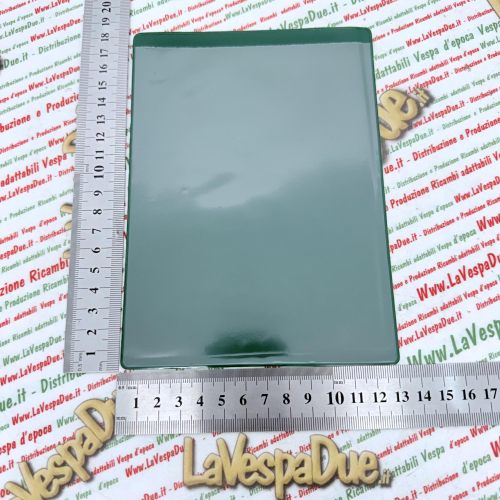 Tasca Porta documenti vintage VERDE per PIAGGIO APE MP CAR FL FL2 FL3 P MIX TM P CALESSINO A1 A11 AB AC MAX DIESEL POKER P601 P703 portadocumenti