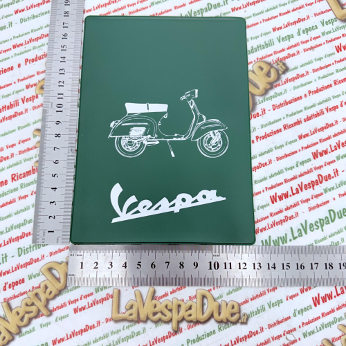 Tasca Porta documenti vintage VERDE per VESPA 125 150 160 180 200 GT GTR SPRINT VELOCE TS RALLY GS SS GL  portadocumenti