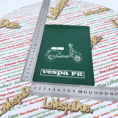 Tasca Porta documenti vintage VERDE per VESPA 50 125 PK S XL RUSH N FL FL2 HP AUTOMATICA PLURIMATIC  portadocumenti