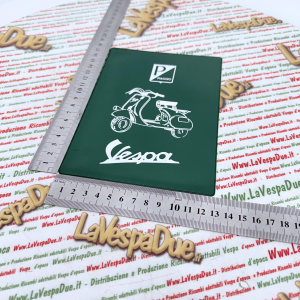 Tasca Porta documenti vintage VERDE per VESPA 98 125 150 V1T V15T V30T V33T V98T VU1T U VM VN VL VB1T VNB VBB VBA VNA faro basso struzzo anni 60  portadocumenti