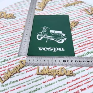 Tasca Porta documenti vintage VERDE per VESPA PX PE 80 125 150 200 P E ARCOBALENO T5 MY MILLENNIUM freno a disco  portadocumenti