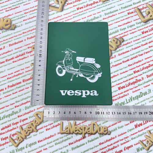 Tasca Porta documenti vintage VERDE per VESPA PX PE 80 125 150 200 P E ARCOBALENO T5 MY MILLENNIUM freno a disco  portadocumenti
