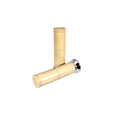Coppia manopole beige old stile per VESPA PX 80 125 150 200 nuovo tipo  tutte 