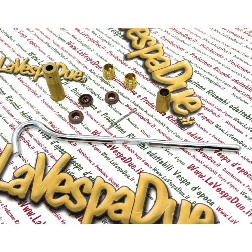 Kit completo per revisione rubinetto benzina per VESPA 125 dal V1T al telaio V15T cambio a bacchetta prodotto italiano