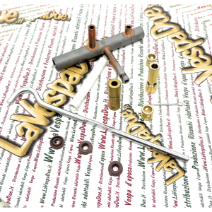 Complete sliding fuel tap VESPA 98 125 V1T V11T V15T from 1948 onwards with fuel reserve machined from solid for VESPA with rod gear change Italian product