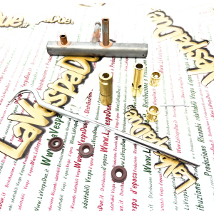 Complete sliding fuel tap VESPA 98 125 V1T V11T V15T from 1948 onwards with fuel reserve machined from solid for VESPA with rod gear change Italian product