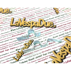 Coppia staffe per cavalletto da 22 mm per VESPA80 125 150 200 PX PE T5 ARCOBALENO ponticello destro e sinistro con trattamento di zincatura