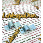 Coppia staffe per cavalletto da 16 mm per VESPA 50 90 125 N L R ET3 PRIMAVERA ponticello destro e sinistro con trattamento di zincatura