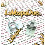 Coppia staffe cavalletto per VESPA 50 125 150 200 PK S XL HP FL COSA 1 2 r.o. 233120 216252 258734 ponticello destro e sinistro con trattamento di zincatura