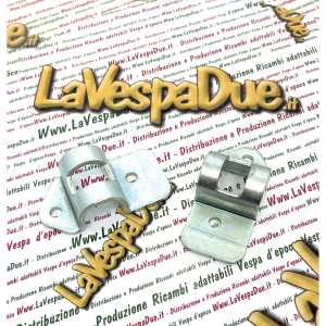 Coppia staffe cavalletto per VESPA 50 125 150 200 PK S XL HP FL COSA 1 2 r.o. 233120 216252 258734 ponticello destro e sinistro con trattamento di zincatura