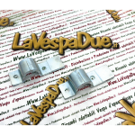 Coppia staffe cavalletto per VESPA 125 150 VNB SUPER GT GTR SPRINT GL VBB 160 180 200 RALLY SS ponticello destro e sinistro con trattamento di zincatura