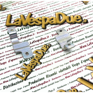 Coppia staffe cavalletto per VESPA 125 VU1T U VM1 VM2 VN1 VN2 150 VL1 VL2 VL3 e modelli esteri ALLSTATE ponticello destro e sinistro con trattamento di zincatura