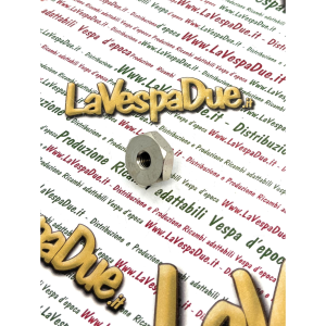 Dado ruota cerchio a gradino M 8 chiave 22 VESPA 98 125 V0T a V15T V30T a V33T APE 125 A1T a A15T in ottone con trattamento di nichelatura r.o. 002442 019411 prodotto italiano