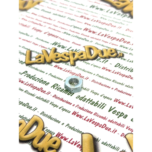 Dado zincato 9 x passo 1,25 mm per ammortizzatore posteriore per VESPA 50 90 125 150 160 180 200 APE dal 1963 perno ingranaggio cambio