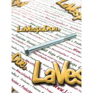 Bullone fissaggio staffa supporto ammortizzatore posteriore al motore per VESPA 150 VB1T GS 150 VS1 VS2 VS3 VS4 VS5 in metallo zincato da mm 9 con esagono chiave mm 14 e lunghezza totale mm 106