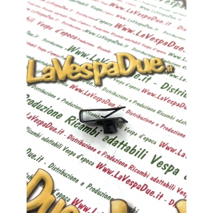 Piastrina elastica 24 x 14 mm per bulloni e viti passo M6 6 mm per VESPA APE PIAGGIO fissaggio pedale freno alla pedana sottoscocca in metallo brunito