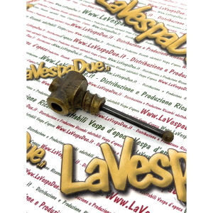 Snodo mozzetto per attacco molla sospensione anteriore VESPA 125 V30T V33T U VU1T VM1T adattabile VESPA V11T a V15T senza ingrassatore nos in bronzo con tubetto e semi sfera