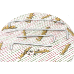 Set fregi in alluminio per parafango e cofani VESPA 150 GL VLA1T con viti prodotto italiano r.o. 094784 610098M