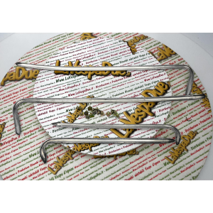 Set fregi in alluminio modello corto per parafango e cofani VESPA 150 GL VLA1T prima serie con viti prodotto italiano r.o. 094784 610098M