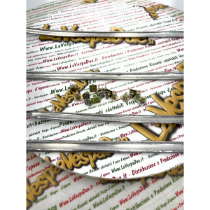 Set fregi in alluminio modello corto per parafango e cofani VESPA 150 GL VLA1T prima serie con viti prodotto italiano r.o. 094784 610098M