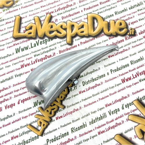 Cresta sul parafango per VESPA ACMA PARIS A.C.M.A. fregio in alluminio lucido trattato con perni per il fissaggio prodotto italiano