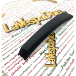 Cresta sul parafango per VESPA 80 125 150 200 PX PE P E RALLY fregio in plastica nera con capsule e viti per il fissaggio prodotto italiano