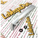 Cresta sul parafango per VESPA 50 SPECIAL ELESTART 125 GT GTR 150 TS SPRINT VELOCE dal 1969 al 1983 fregio in alluminio con perni e completa di piastrine elastiche per il fissaggio r.o. 124708 prodotto italiano