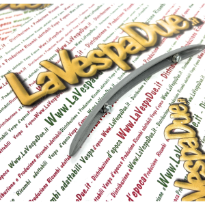 Cresta sul corpo faro al parafango in alluminio completa di viti e rondelle per VESPA 125 VM2T VN1T VN2T r.o. 018215