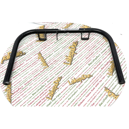 Cavalletto centrale per VESPA 125 150 180 200 VNL2T VNL3T VLB1 VLB2 VSD1 VSE1 in metallo Ø 20 mm con fondelli saldati verniciato nero altezza 26 mm con levetta aggancio molla verso il lato sx