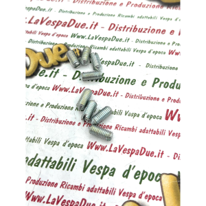 Bordo scudo in acciaio cromato a 2 pezzi per VESPA 125 TS 180 SS RALLY VSC1T VSD1T 200 VSE1T RALLY adattabile a bordo ULMA tipo 044 e 202 071966 071967 tubolare con viti a grano lato destro e sinistro fondo di magazzino