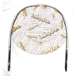 Bordo scudo in acciaio cromato a 2 pezzi per VESPA GS 150 GS VS2 VS3 VS4 VS5 adattabile a VS1 ed a bordo ULMA tipo 107 tubolare con viti a grano lato destro e sinistro fondo di magazzino