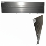 Lamierato per sponda ribaltabile posteriore cassone APE 50 TL4T TL5T TL6T ZAP C r.o. 5653886 sostituisce il modello in ferro paraspruzzi lato destro e sinistro