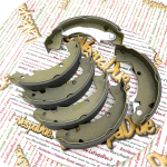 Serie ganasce per APE CAR 220 P2 P3 TM 220 P 602 P 703 V FL2 MP 420 601 CLASSIC TM 420 P 703 DIESEL LCS freno anteriore e posteriore completa r.o. 154991